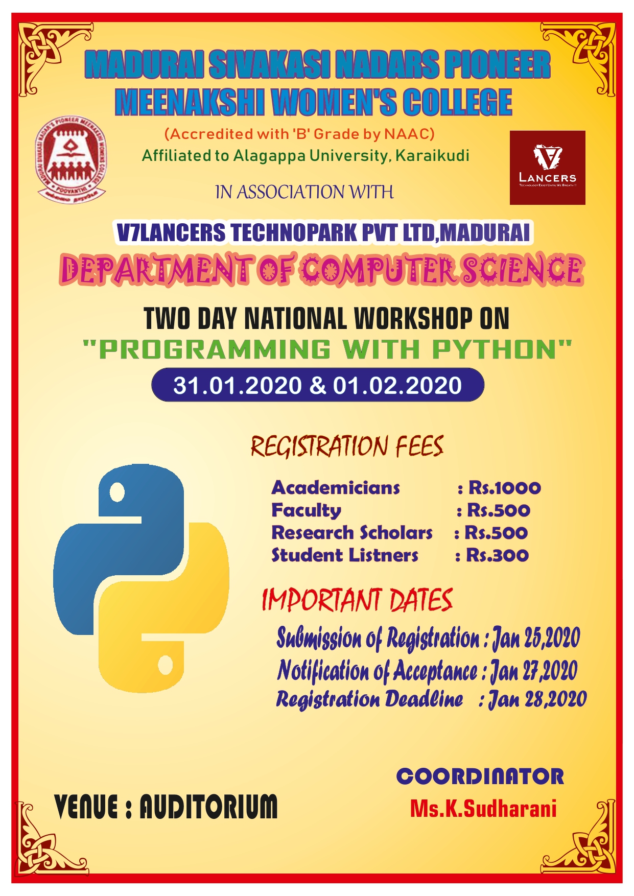 National Workshop on Programming with Python 2020